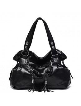 Женская кожаная сумка 8821-1 BLACK